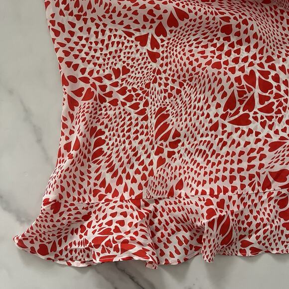 Rixo X Free people Arrabella Dress Cold Shoulder Ruffle Boho Festival size M - Picture 10 of 12